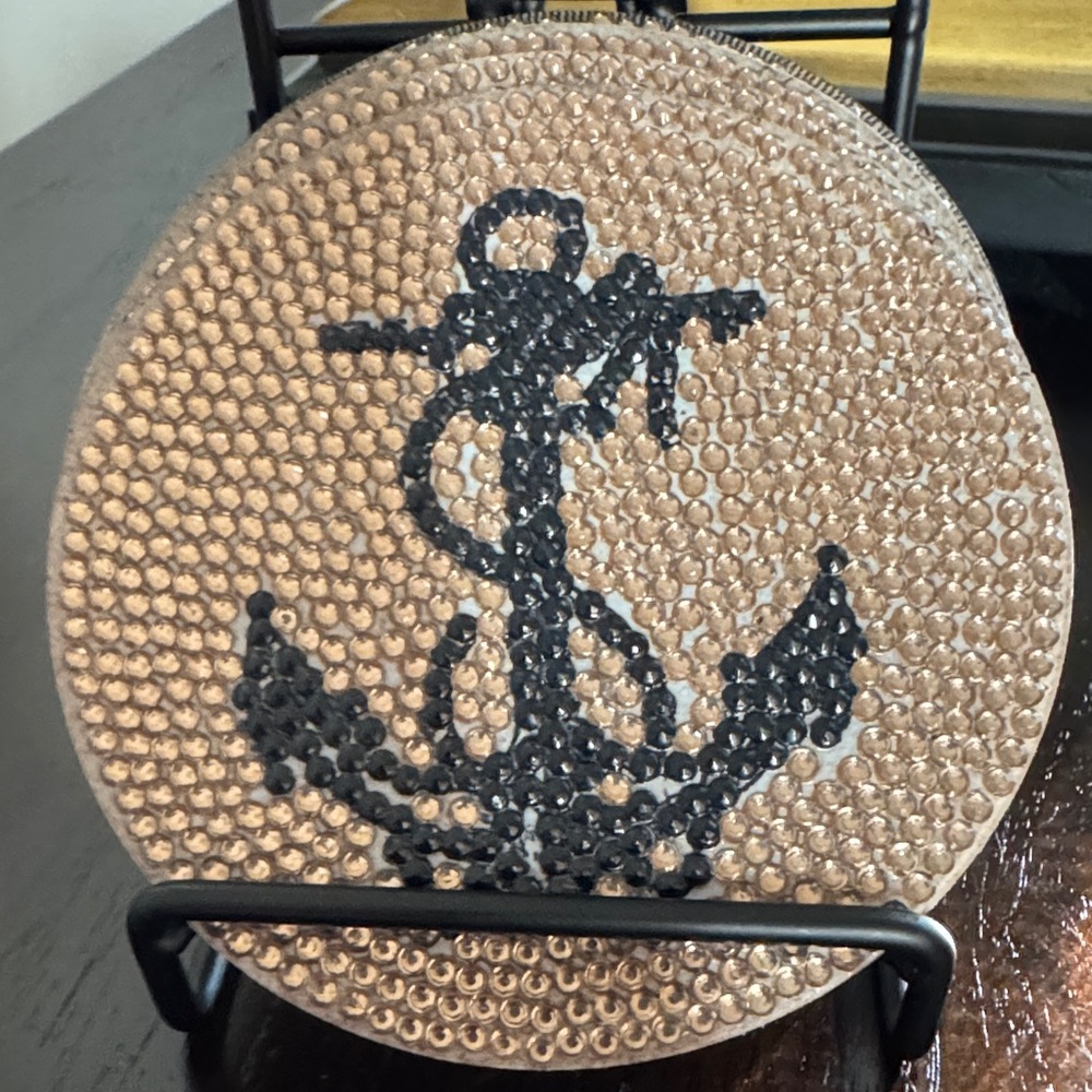 🌊 Handcrafted Nautical Diamond Art Coasters – Acrylic | Set of 4 Gift Ready - Picture 2 of 6